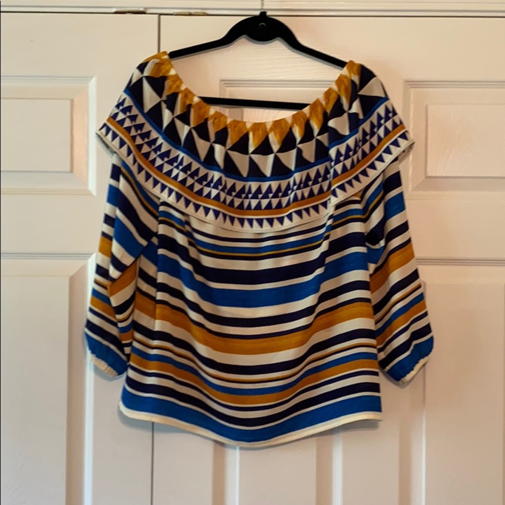 CHICO Blouse Layered Neckline  “NWOT” Size 2